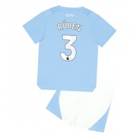 Manchester City Ruben Dias #3 Replika babykläder Hemmaställ Barn 2023-24 Kortärmad (+ korta byxor)